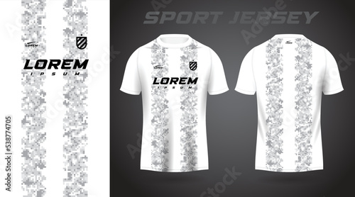 white gray shirt sport jersey design