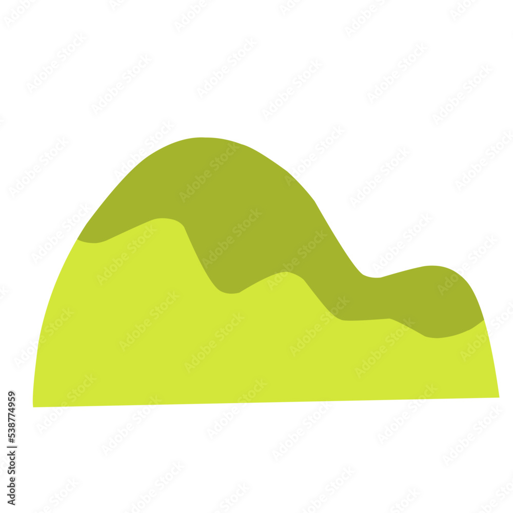abstract green mountain