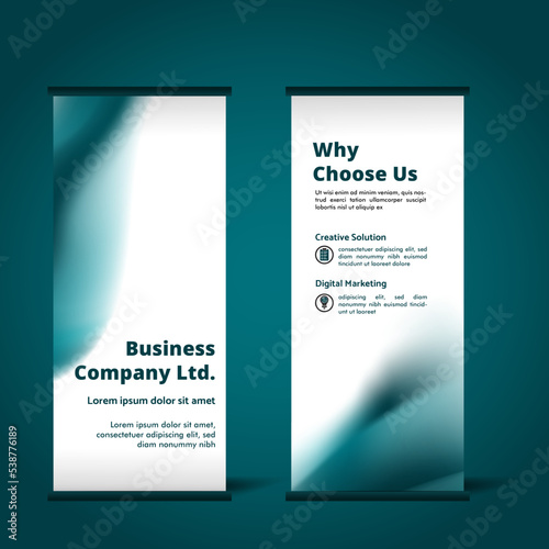 Elegant Modern Stand Up Banner Roll Up Banner Set