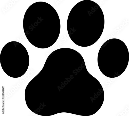 Dog or cat paw. vector illustration.eps