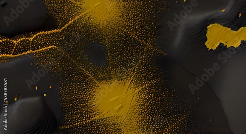 Cracked surface of dry ground. Liquid Art