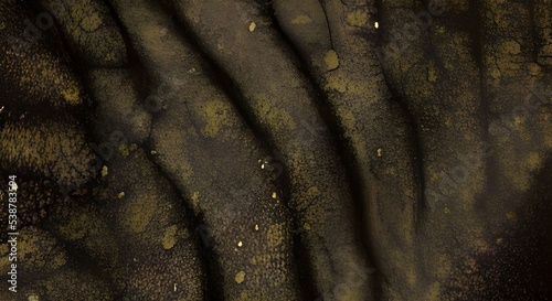 Cracked surface of dry ground. Liquid Art