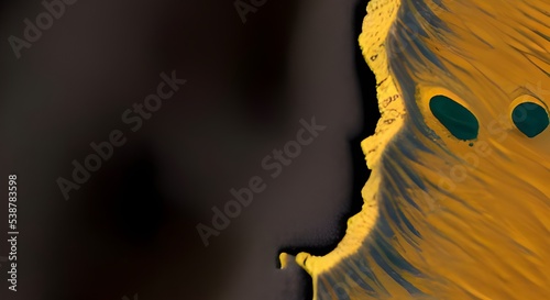 Cracked surface of dry ground. Liquid Art