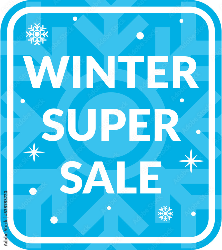 winter super sale season discount element badge