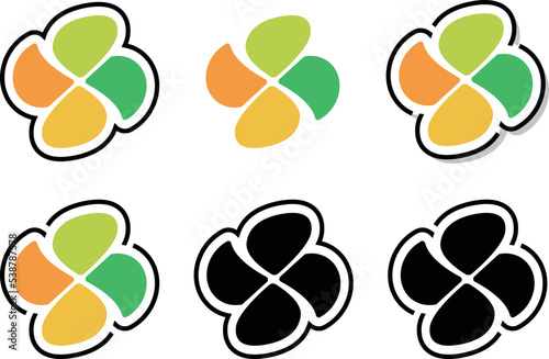 高齢者マークのアイコンセット