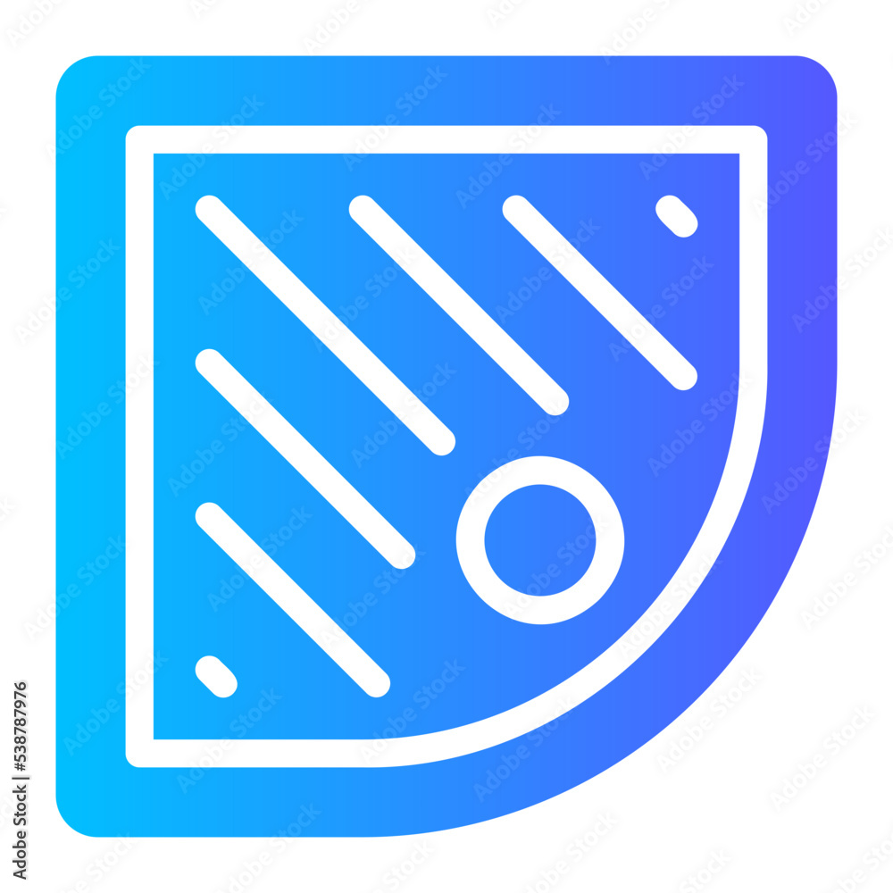 Shower Tray gradient icon Shower Tray gradient icon
