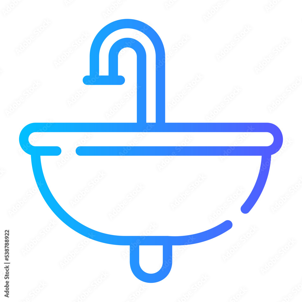 sink gradient icon sink gradient icon