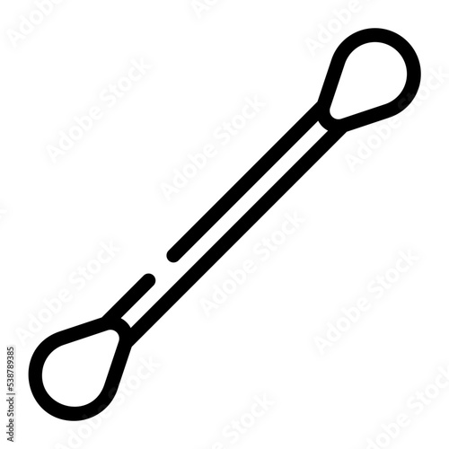 cotton swabs line icon