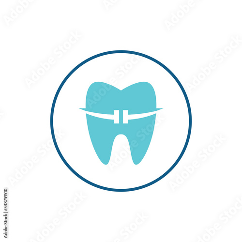 Free Download Logo design for dental care. Braces logo. Minimalis braces logo design. Dental logo design - GFXLoad