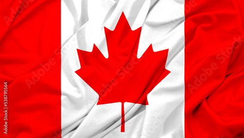 Canada Flag Waving Background Image