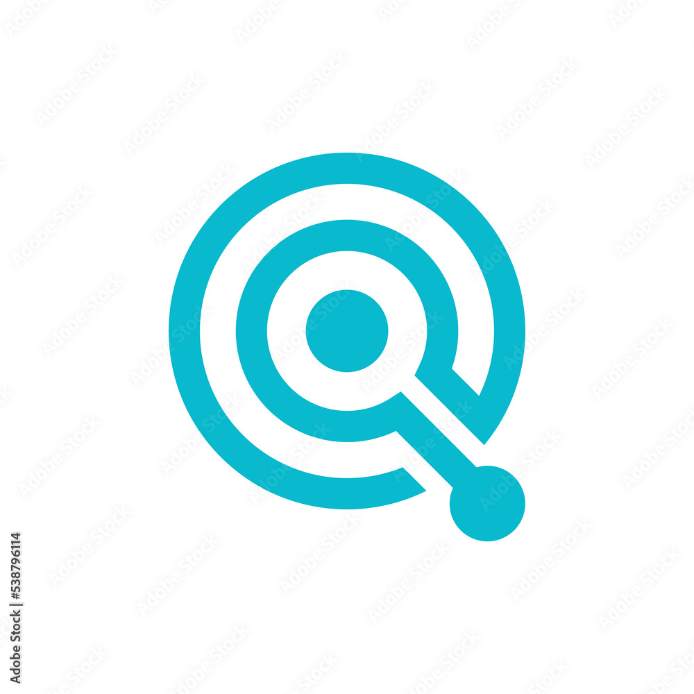 Q tech logo design. Technology logo design Q tech logo design. Technology logo design
