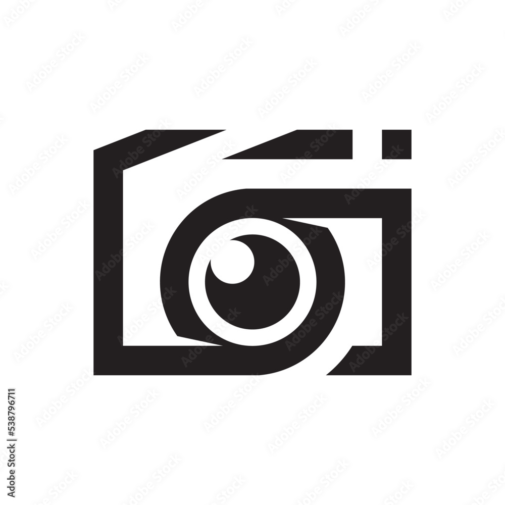 Camera icon vector logo design Camera icon vector logo design