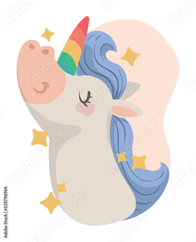 unicorn with LGBTIQ flag