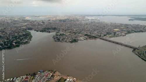 Abijdan City From The Sky 4K Drone Coverage 