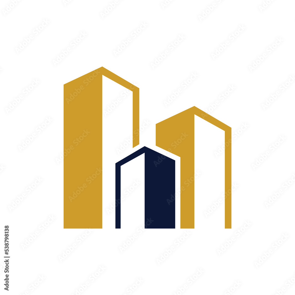 Buidling logo design. Abstract building logo design Buidling logo design. Abstract building logo design