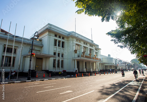 Gedung Merdeka, (Freedom Building), beautiful art deco building as the place of asia africa conference in Bandung, Indonesia, now become The Museum of Asian African Conference. photo