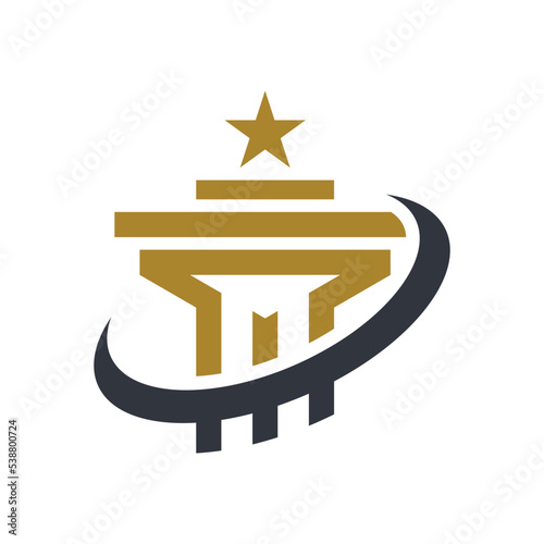 Column logo template vector icon design