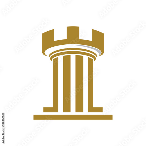Column logo template vector icon design
