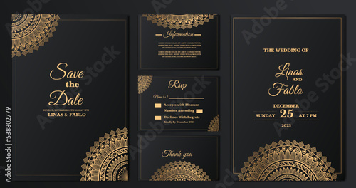 Cards or invitations with mandala patternornament elegant invitation wedding card , invite, backdrop cover banner. Luxury lace festive ornament card. Islam, Arabic, Indian, Turkish, ,Pakistan