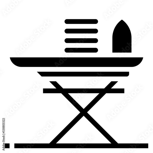 iron glyph icon