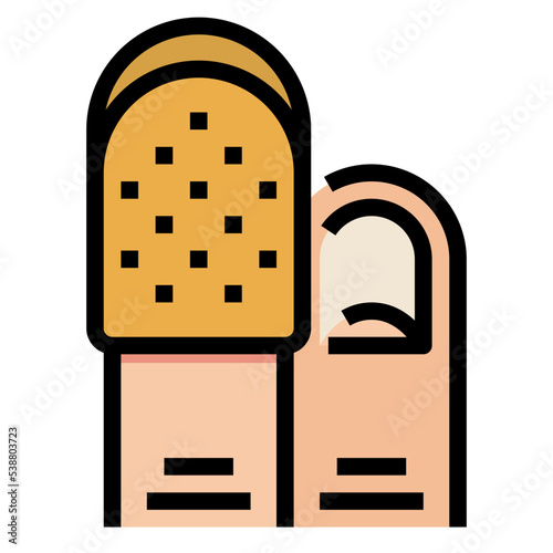 thimble Filled Outline icon