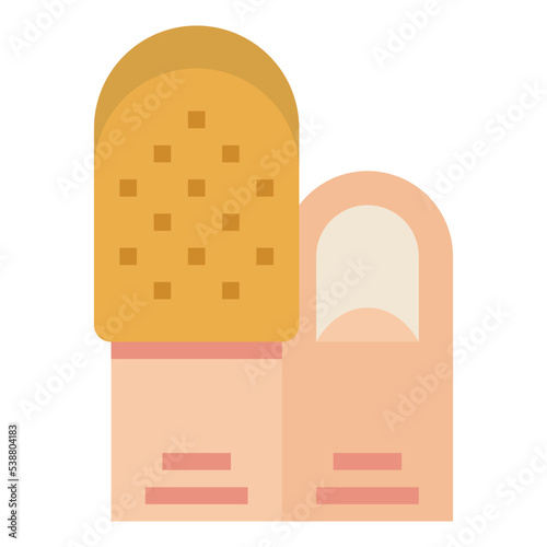 thimble flat icon