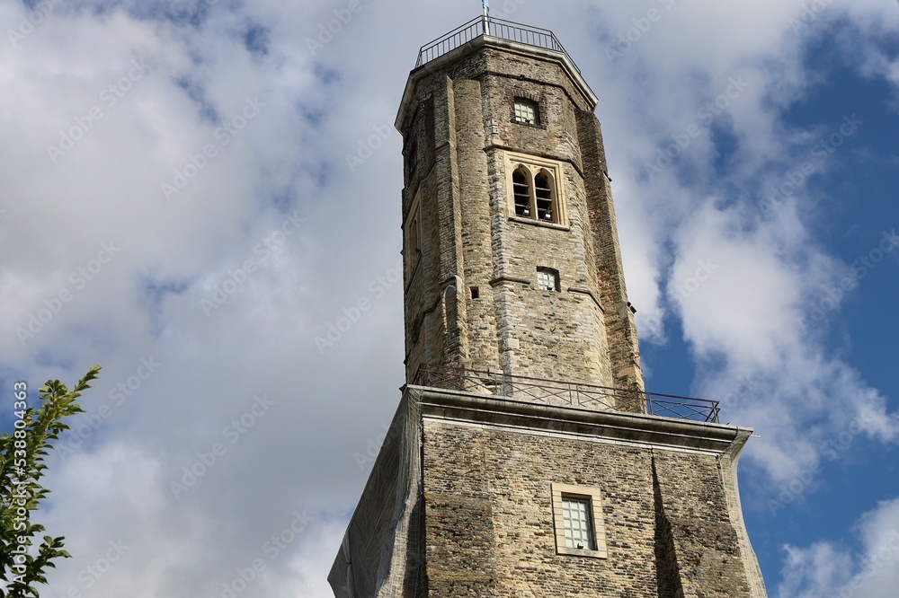 La tour du guêt, construite au 13ème siècle, ville de Calais, département du Pas de Calais, France
