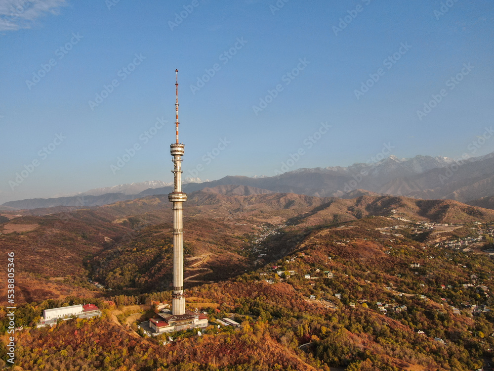 Obraz premium tv tower and mountains 2