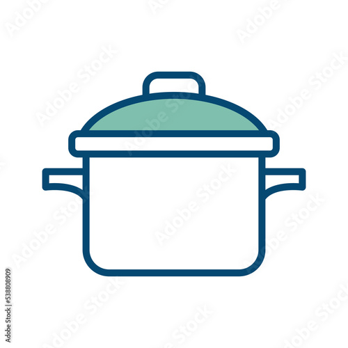 sauce pan icon vector design template in white background