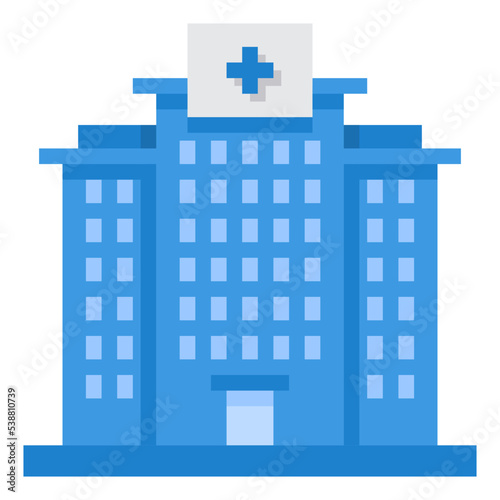hospital flat icon
