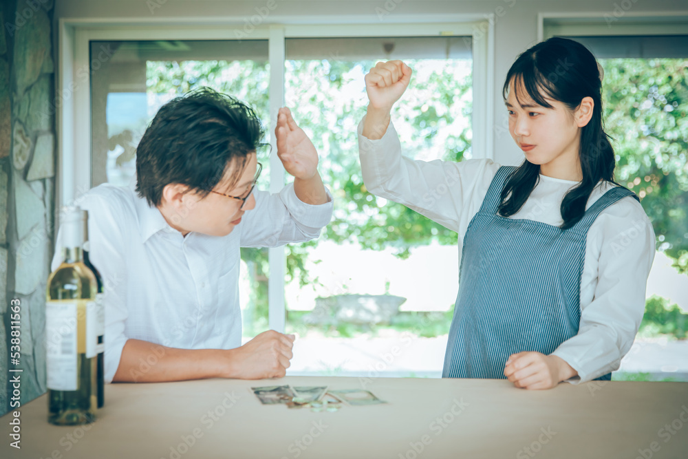 Obraz premium ケンカする男女 couple fight