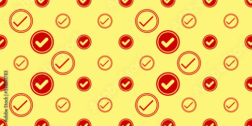 Check Mark Icon Seamless Pattern M_2209001