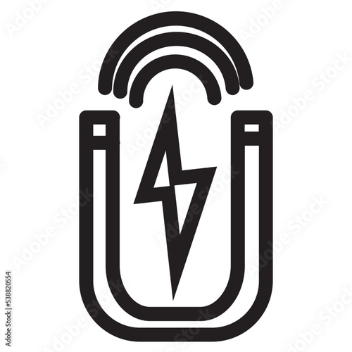 equipment magnet magnetic power icon