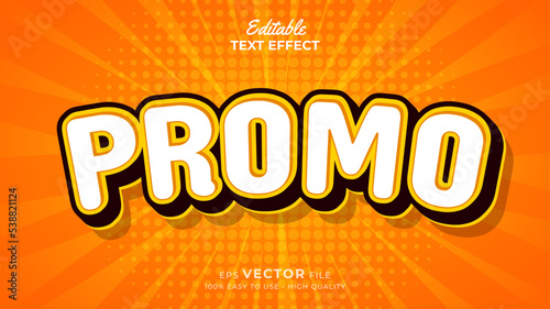 Editable text style effect - big sale promo 3d text effects style illustration