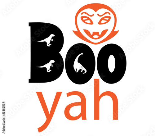 Boo yah #2, Halloween Pumpkin SVG Design, T-Shirt Design, SVG Bundle photo