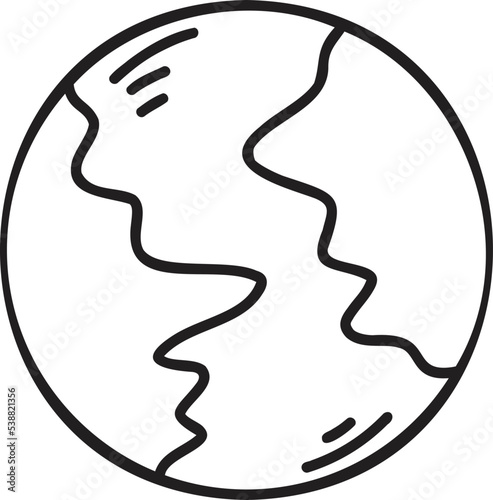 Hand Drawn cute world illustration