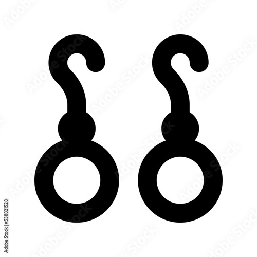 Earrings Vector Icon