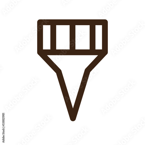 barber brush dye hair salon tinting icon