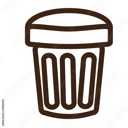 basket dustbin garbage junk recycle trash waste icon