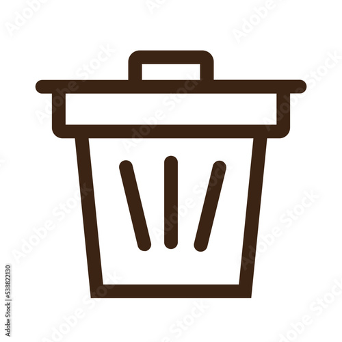 basket dustbin garbage junk recycle trash waste icon