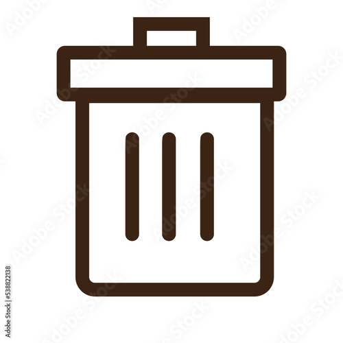 basket dustbin garbage junk recycle trash waste icon