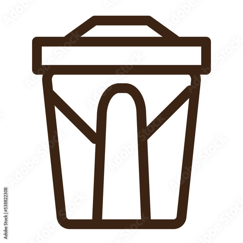 bin delete dust garbage recycle trash trashcan icon