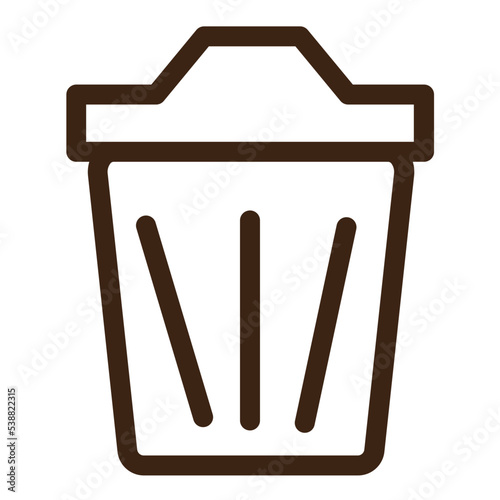bin delete dust garbage recycle trash trashcan icon