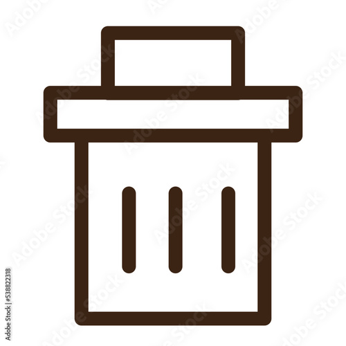 bin delete dust garbage trash trashcan icon