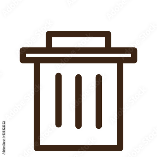 bin delete dust garbage trashcan icon