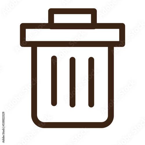 bin delete dust garbage trashcan icon