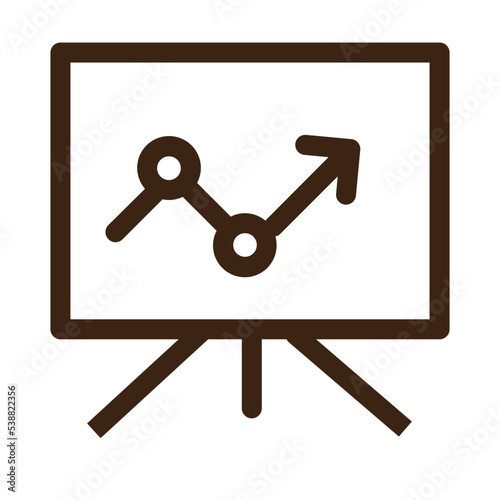 board business display lecture presentation projector screen icon