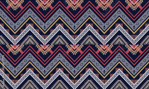Wallpaper Mural Geometric ethnic flower pattern for background,fabric,wrapping,clothing,wallpaper,Batik,carpet,embroidery style. Torontodigital.ca