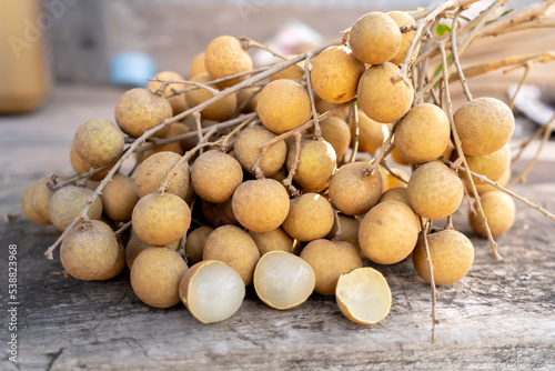 Longan Longan on the background is beautiful to eat a picture perfect.