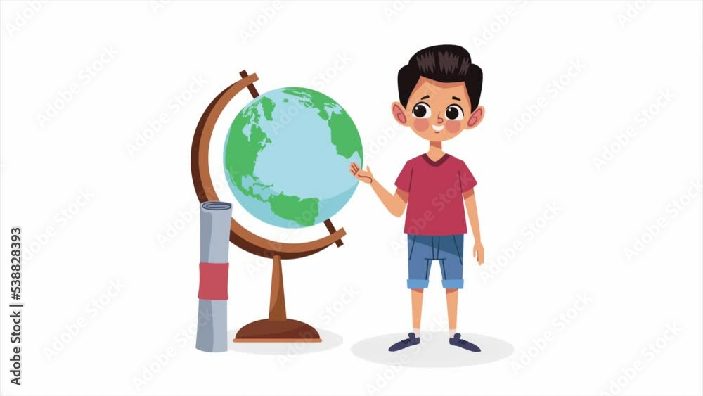 little student boy character animation little student boy character animation